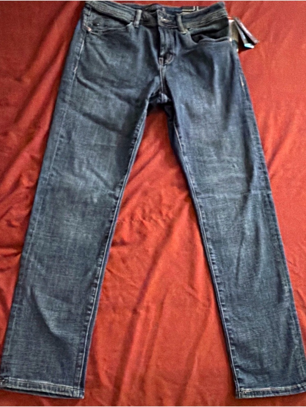 Liverpool Men's Straight Jeans - Dark Blue Denim